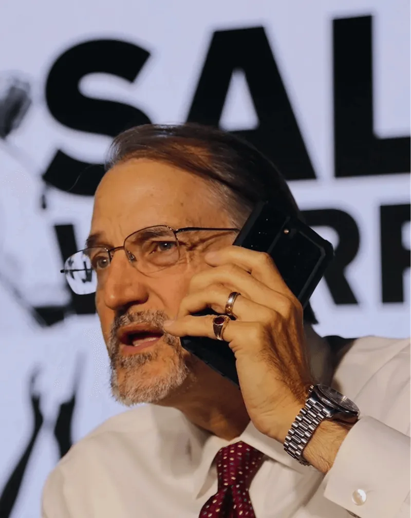 Jon Sansone on a sales call
